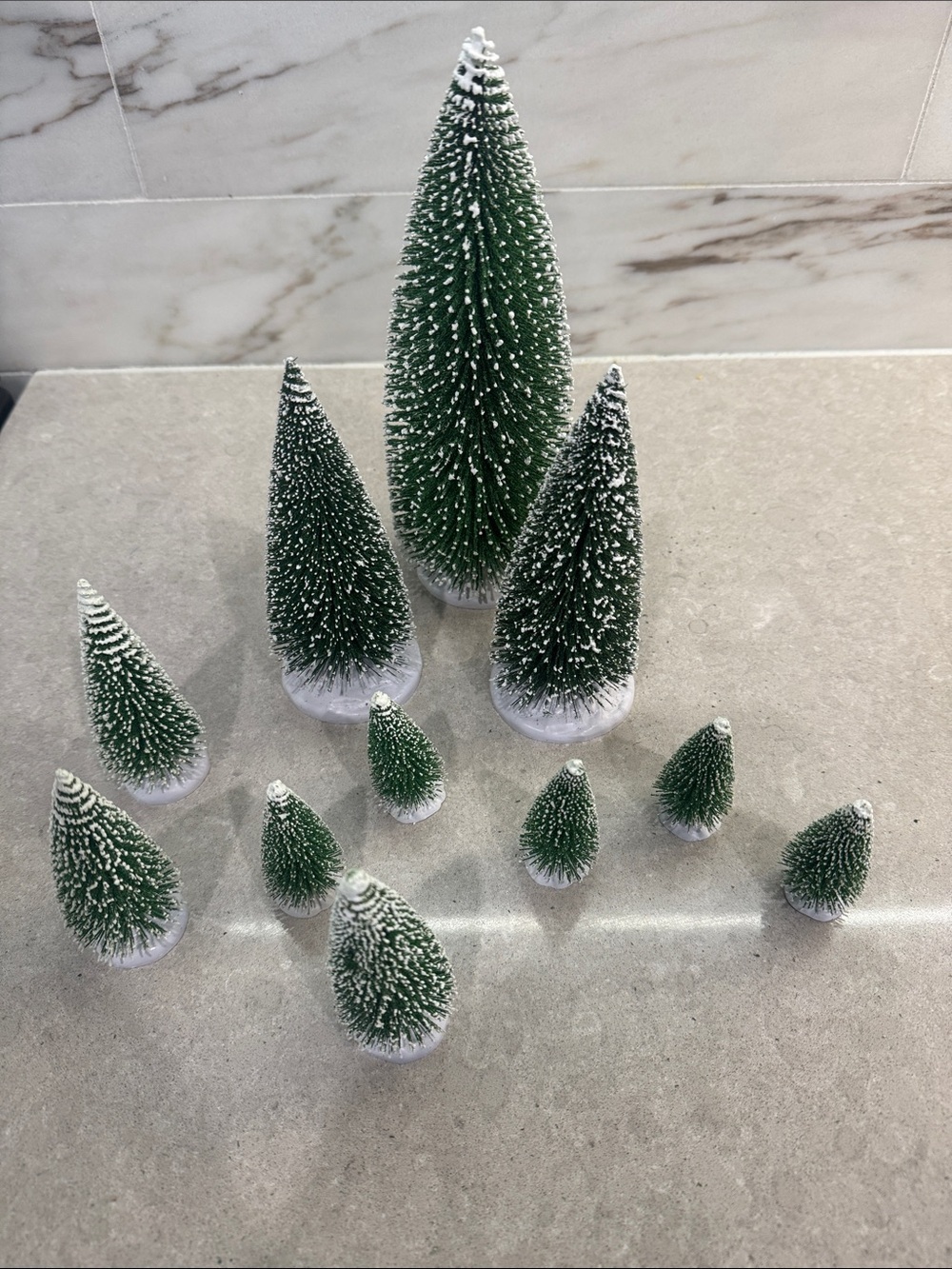 New! Bundle of 11 Lemax Christmas Trees